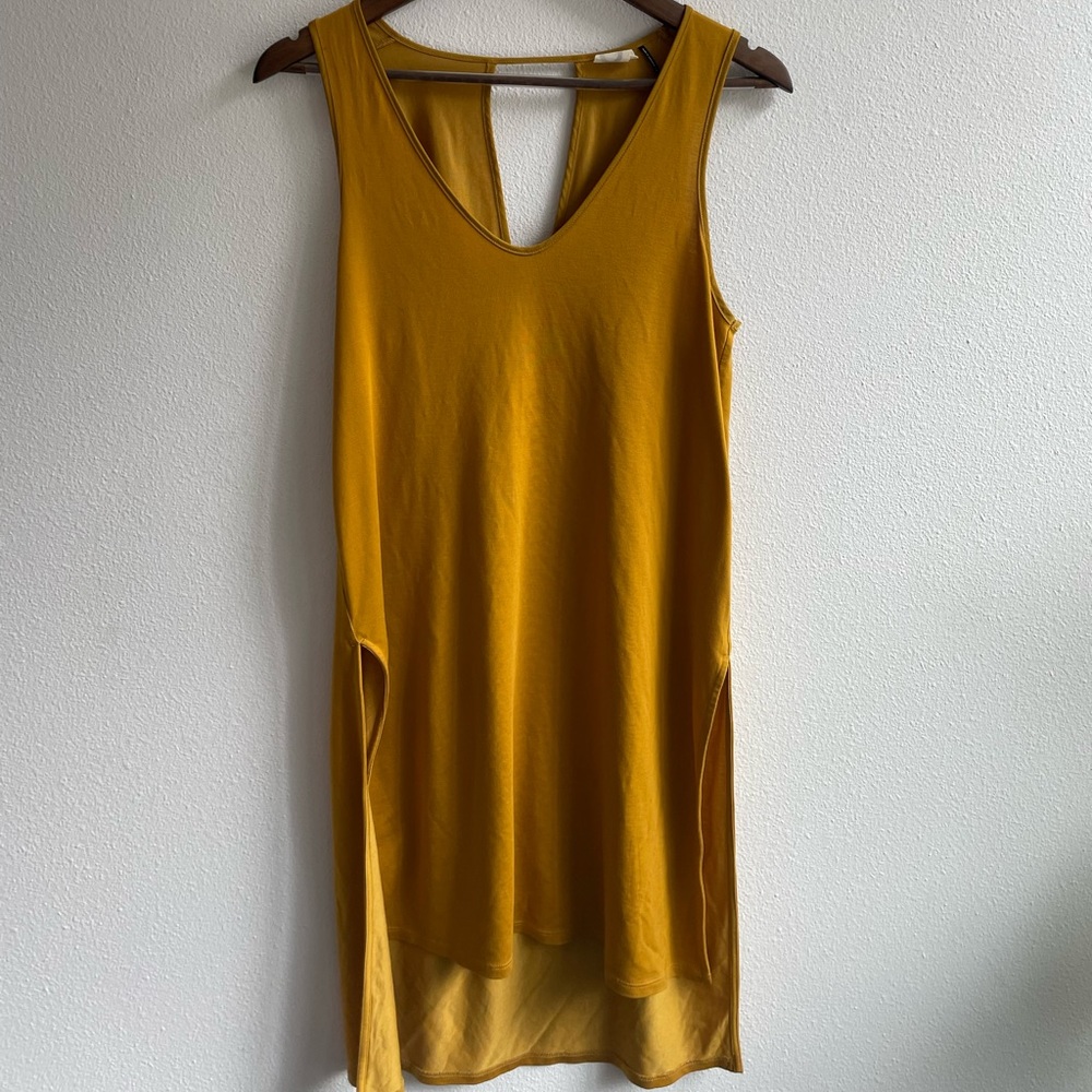 Anthropologie Gold long tank